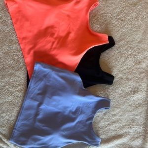 Athleta Conscious Crop Bra A-C (gently used - 3 bras - small)